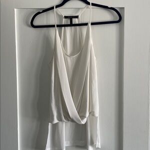 BCBGMaxAzria White Sleeveless Top